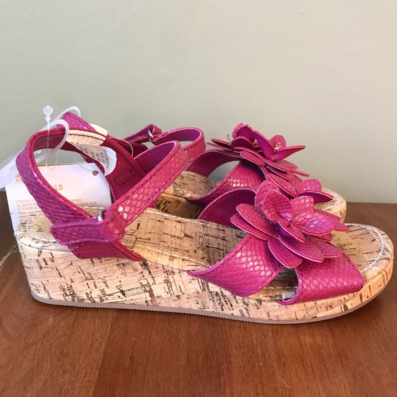 NWT Gymboree wedge flower sandals - Picture 2 of 6